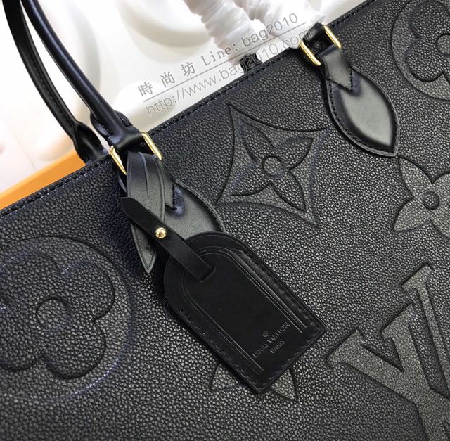 LV包 lv女包 Onthego手袋 MonogramEmpreinteGiant壓紋軟牛皮 LV經典方形手提袋 LV肩背包  ydh3427